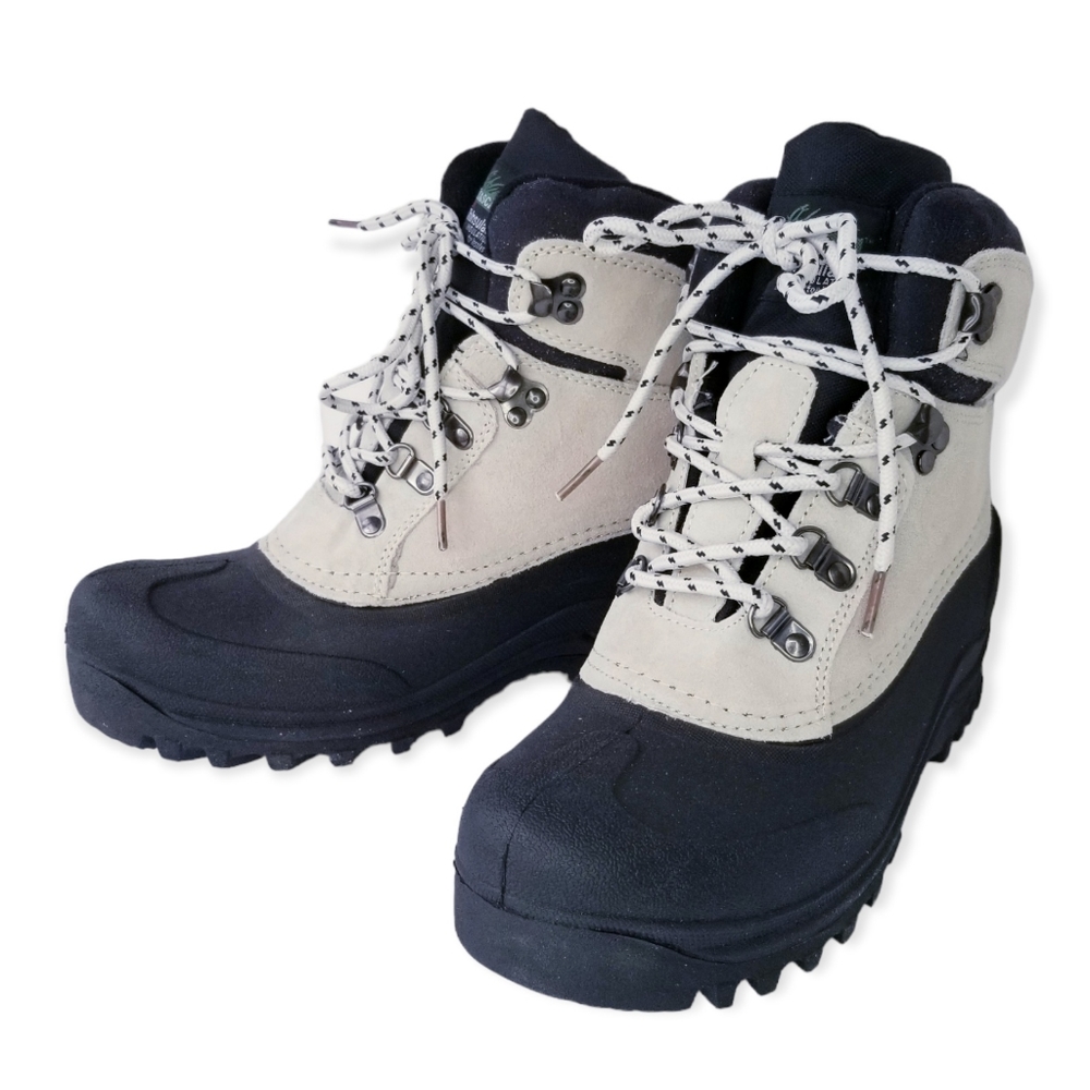 New Itasca "Ice Breaker" Grey Suede Insulated Winter Ankle Boots Woman's Size 9